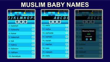 Muslim Baby Names with Meaning پوسٹر