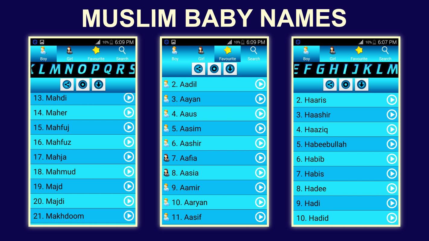 Muslim Baby Names; Islamic Name Boy & Girl+Meaning APK ...