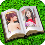 Book Dual Photo Frame
