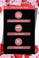 Valentine Love Photo Video Maker with Music 포스터