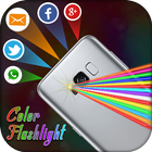 Color Flashlight on Call & SMS - Torch Flash Alert آئیکن