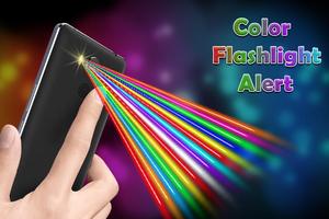 Color Flashlight on Call & SMS - Torch Flash Alert Affiche