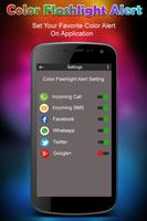 Color Flashlight on Call & SMS - Torch Flash Alert скриншот 1