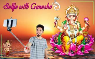Selfie with Lord Ganesha : Happy Ganesh Chaturthi الملصق