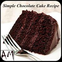 Simple Chocolate Cake Recipe Plakat