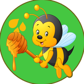 Bee manía explosión icono