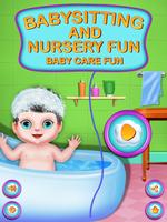 Babysitting And Nursery Baby Care Fun โปสเตอร์