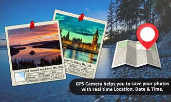 GPS Camera Photo With Location الملصق