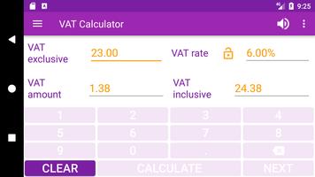 VAT Calculator capture d'écran 3
