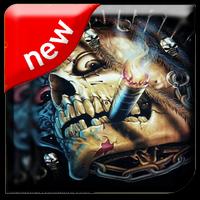 Skulls Wallpaper โปสเตอร์
