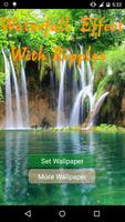 Waterfall Effect with Ripples poster