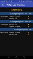 Widget Superliga Argentina capture d'écran 2