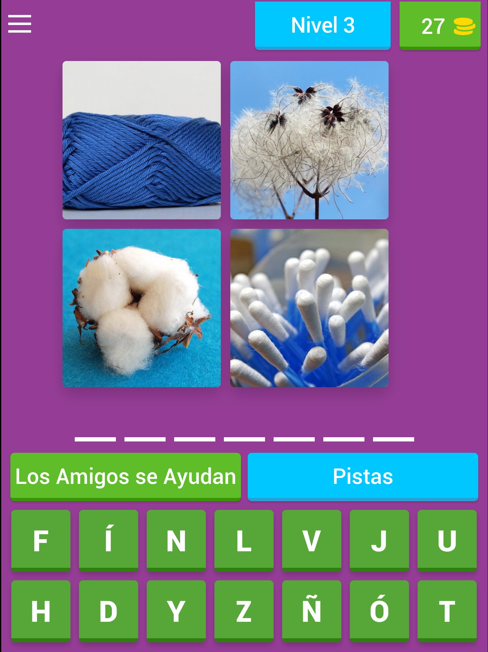 4 fotos 1 palabra en español