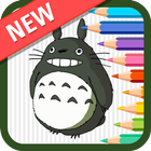 Coloring Totoro For Kids - 2018 icône