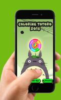 Coloring Totoro For Kids - 2018 Affiche