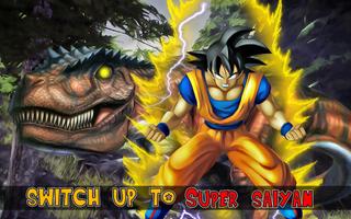 Herói Goku Jungle Survivor Cartaz