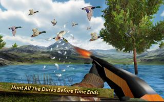 Chasse au canard sauvage 3D Affiche