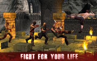 Zombie Attack Fighting Game اسکرین شاٹ 1