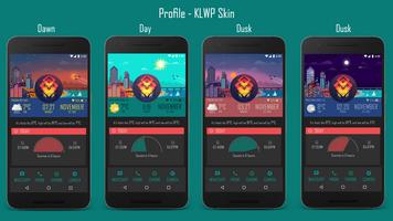 Profile - KLWP Skin স্ক্রিনশট 1