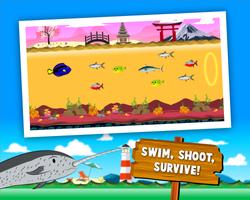 🐟 Nomadic Fish Swim: Shoot, Survive পোস্টার