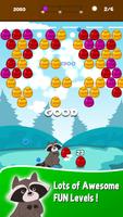 Raccoon Aim : Bubble egg Pop Shooter Game ポスター