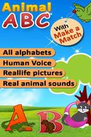 Kids Animal ABC Alphabet sound โปสเตอร์