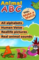 Poster Kids Animal ABC Alphabet sound