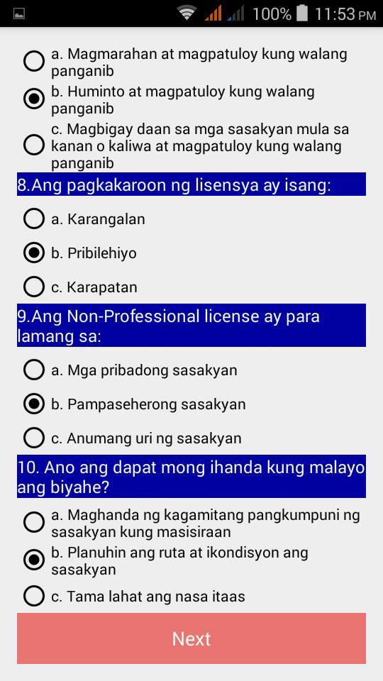 Lto Exam Cheat Sheet