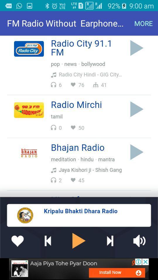 FM Radio Without Earphone and Antenna Listening APK untuk Unduhan Android
