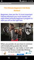 Bodybuilding Tips For Man Poster