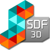 SDF 3D icône