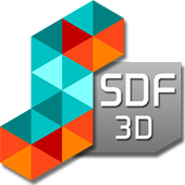 SDF 3D آئیکن