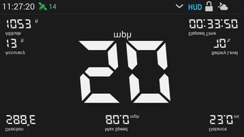 برنامه‌نما GPS HUD Speedometer عکس از صفحه