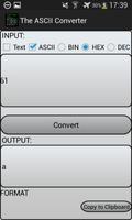 The ASCII Converter تصوير الشاشة 2