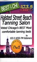HALSTED STREET BEACH TANNING poster
