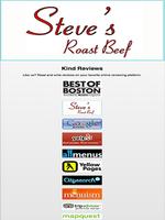 Steves Roast Beef poster