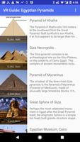 VR Guide: Egyptian Pyramids Affiche