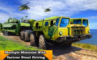 Army Cargo Truck Simulator : Transport cargo Army Poster
