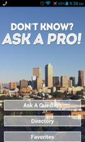 Dont Know Ask A Pro ポスター