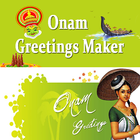 Onam Greetings Maker For Onam Messages & Images icône