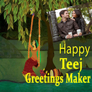 Hariyali Teej Greetings Maker For Teej Messages APK