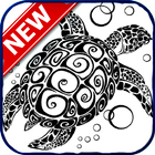 Traditional Hawaiian tattoos icon