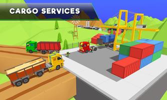 Uphill Blocky Truck Simulator 2018 الملصق