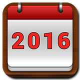 Calendar 2016 Frames Photo ikona