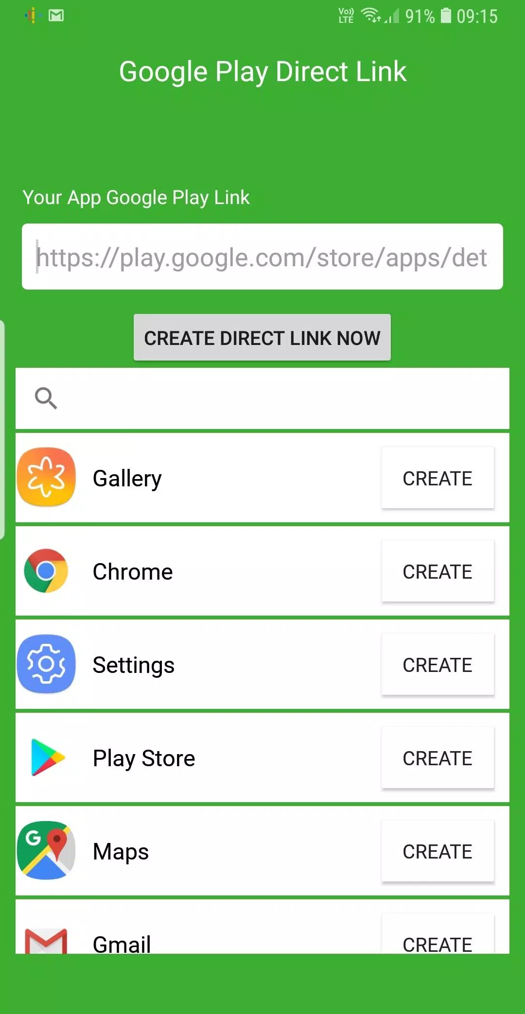 Direct download from Google Play