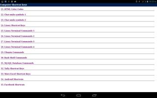 Computer Shortcut Keys ภาพหน้าจอ 3