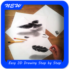 Easy 3D Drawing Step By Step icône