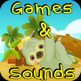 sloth games for kids: free icône
