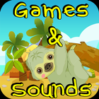 sloth games for kids: free icon