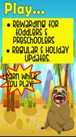 sloth games for kids: free capture d'écran 3